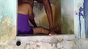 Aunty Was Washing Her Clothes In The Bathroom For Bath I Stroked Her Gently And Had Sex With Her