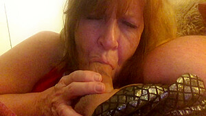 Throwback Granny Xmas Cock Sucker